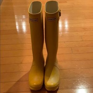 Yellow Hunter Boots